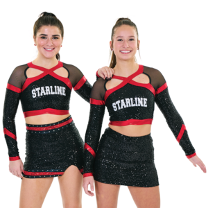 Sequin Chevron Mesh Shoulder Crop Top